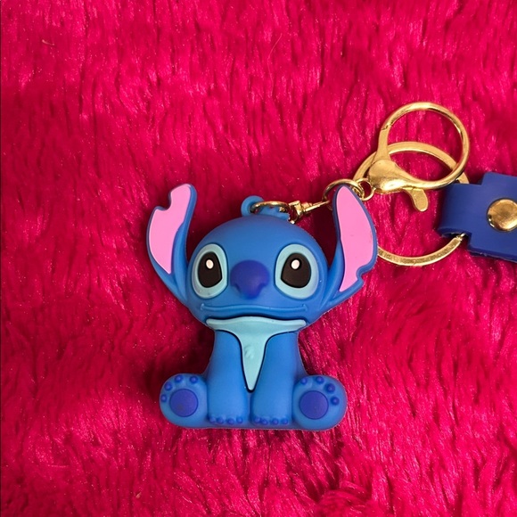 Stitch Keychain with Blue Strap - Picture 2 of 4